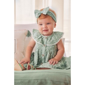 Бебешка рокля MAYORAL с лента и гащички gmayo_1804_C33-20