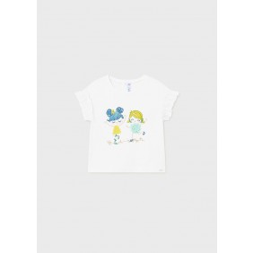 Бяла бебешка тениска MAYORAL gmayo_1010-11-20