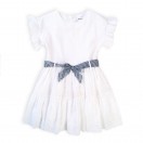 Бяла детска рокля