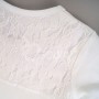 Бяла блузка с дантели 2