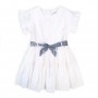 Бяла детска рокля