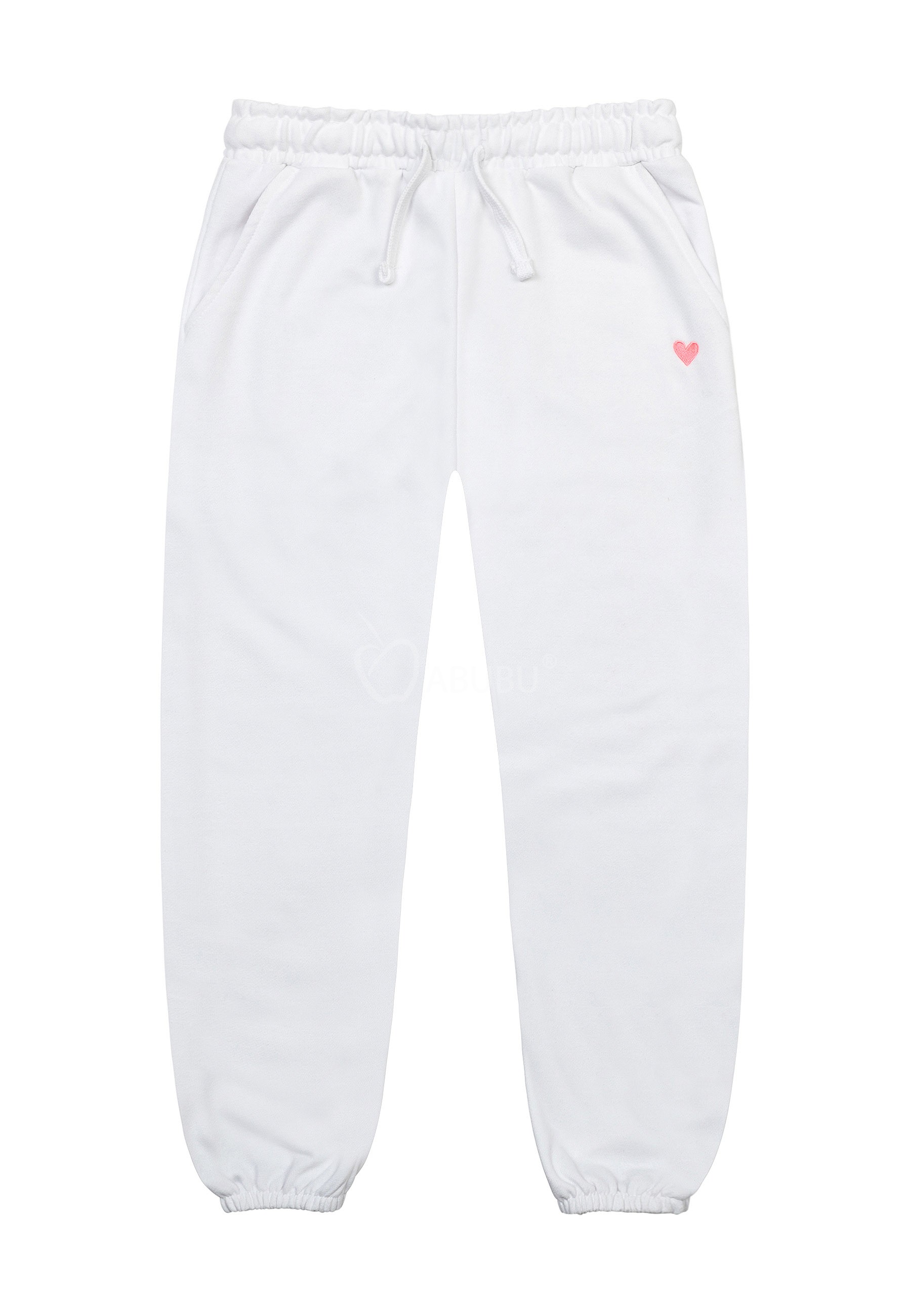 Pantaloni sport albi 