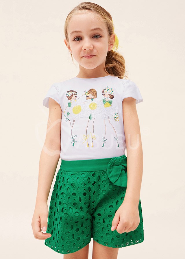 Tricou alb mayoral pentru fata