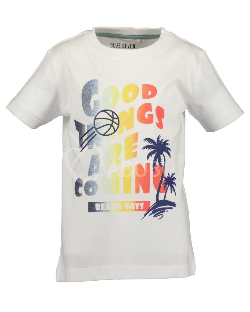 Tricou copii alb cu imprimeu 