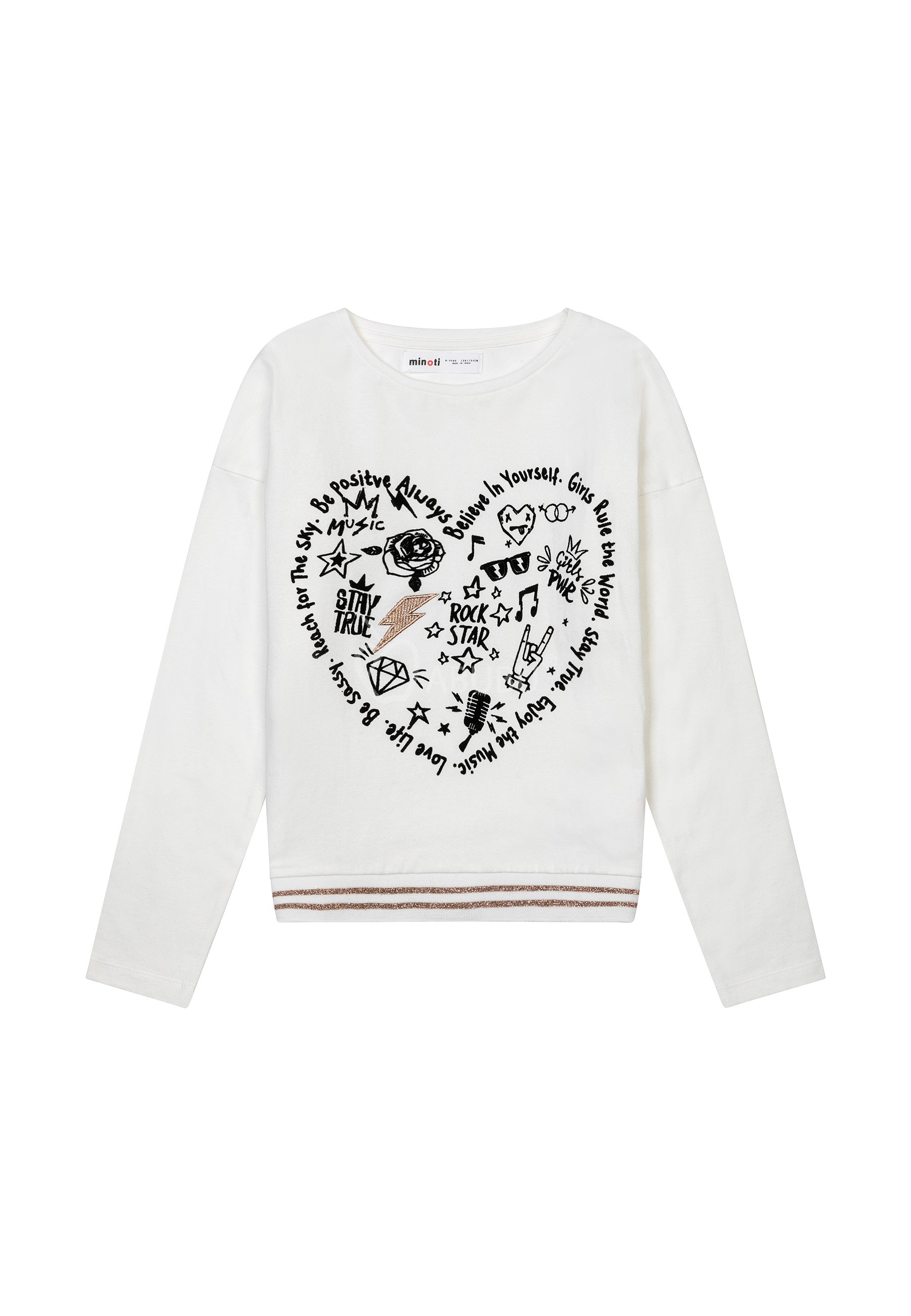 Bluza cu umar cazut pentru copii