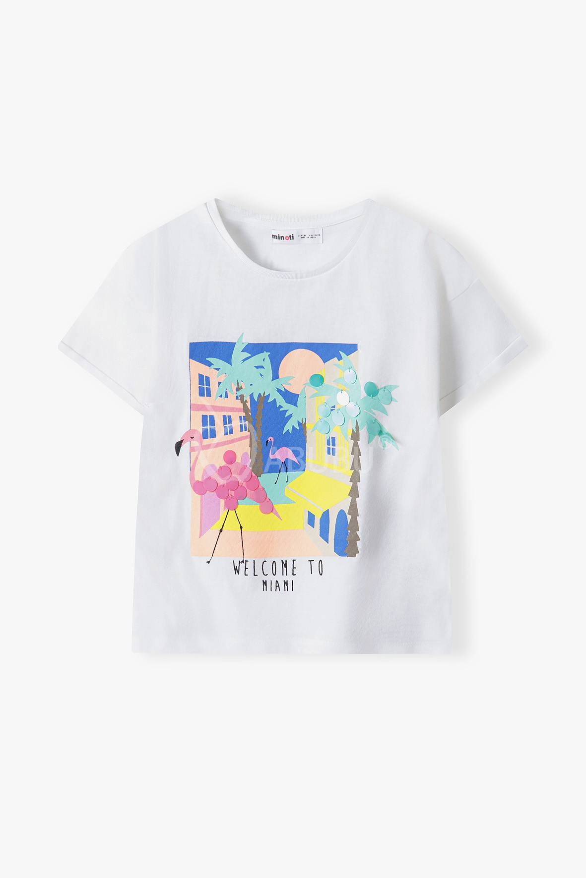 Tricou alb copii cu imprimeu
