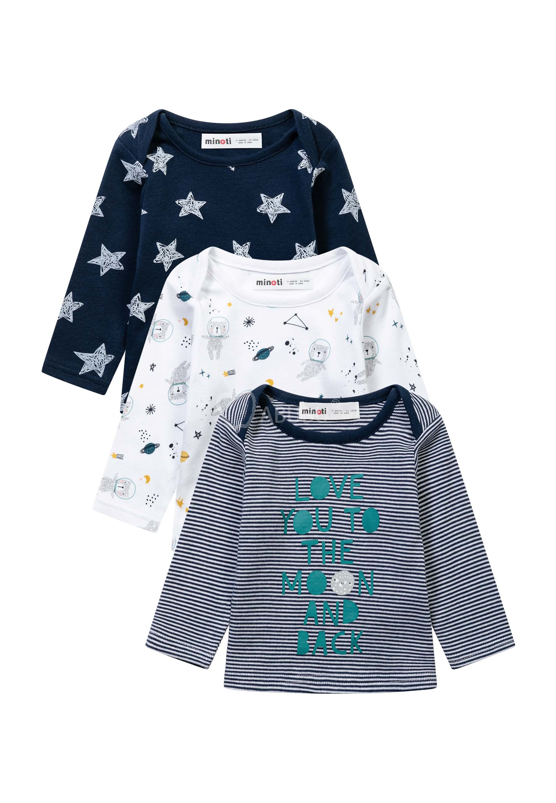 Set de trei bluzite pentru bebe baiat